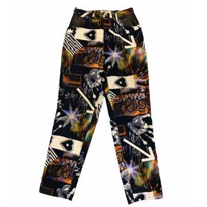 Lorraine Wardy thrifted graffiti trouser (s-m)